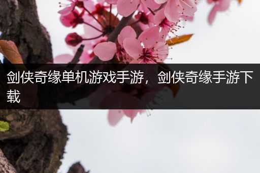 剑侠奇缘单机游戏手游，剑侠奇缘手游下载