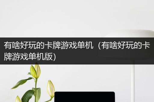 有啥好玩的卡牌游戏单机（有啥好玩的卡牌游戏单机版）