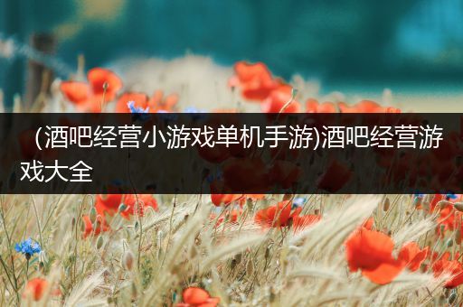 （酒吧经营小游戏单机手游)酒吧经营游戏大全
