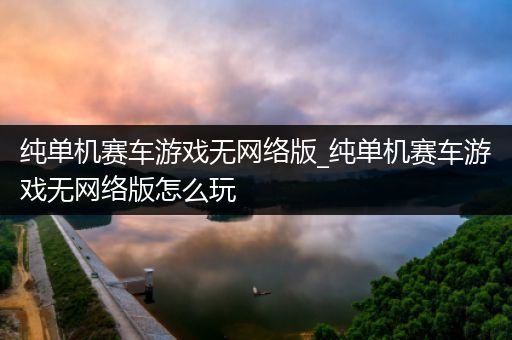 纯单机赛车游戏无网络版_纯单机赛车游戏无网络版怎么玩