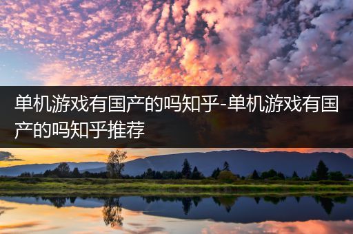 单机游戏有国产的吗知乎-单机游戏有国产的吗知乎推荐
