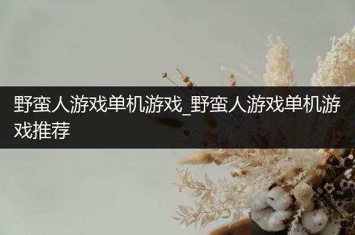 野蛮人游戏单机游戏_野蛮人游戏单机游戏推荐