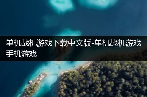 单机战机游戏下载中文版-单机战机游戏手机游戏