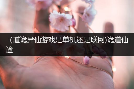 （道诡异仙游戏是单机还是联网)诡道仙途