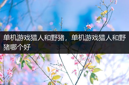 单机游戏猎人和野猪，单机游戏猎人和野猪哪个好