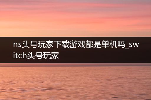 ns头号玩家下载游戏都是单机吗_switch头号玩家