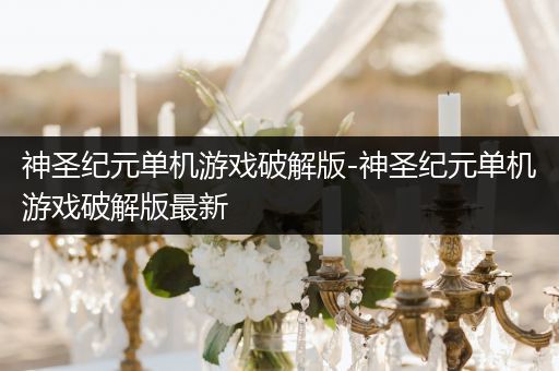 神圣纪元单机游戏破解版-神圣纪元单机游戏破解版最新