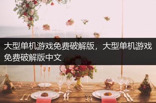 大型单机游戏免费破解版，大型单机游戏免费破解版中文
