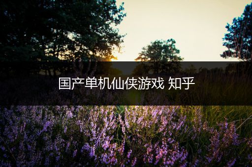 国产单机仙侠游戏 知乎