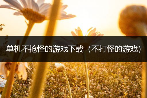 单机不抢怪的游戏下载（不打怪的游戏）