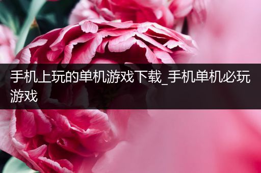 手机上玩的单机游戏下载_手机单机必玩游戏