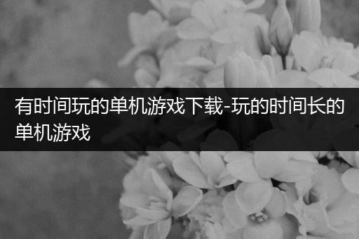 有时间玩的单机游戏下载-玩的时间长的单机游戏