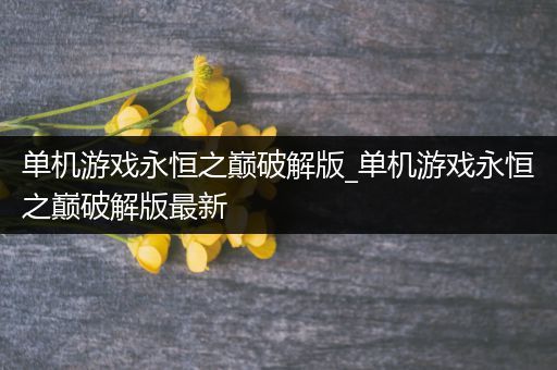 单机游戏永恒之巅破解版_单机游戏永恒之巅破解版最新