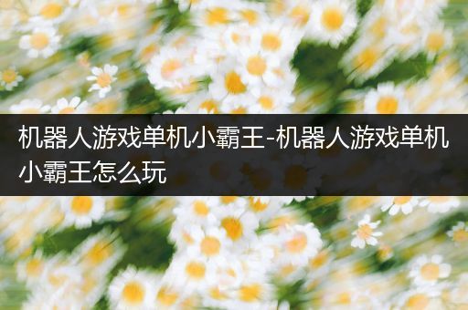 机器人游戏单机小霸王-机器人游戏单机小霸王怎么玩