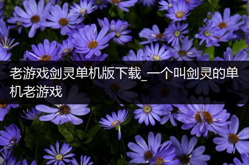 老游戏剑灵单机版下载_一个叫剑灵的单机老游戏
