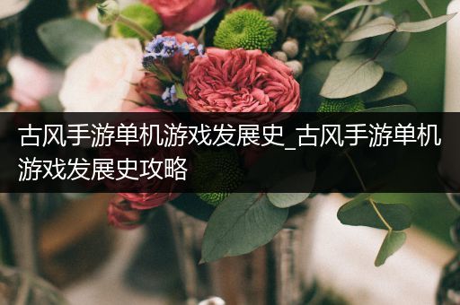 古风手游单机游戏发展史_古风手游单机游戏发展史攻略