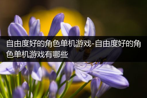 自由度好的角色单机游戏-自由度好的角色单机游戏有哪些