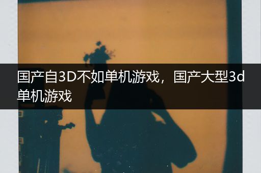 国产自3D不如单机游戏，国产大型3d单机游戏