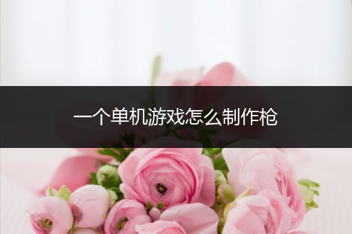 一个单机游戏怎么制作枪