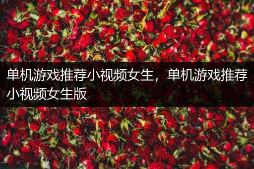 单机游戏推荐小视频女生，单机游戏推荐小视频女生版