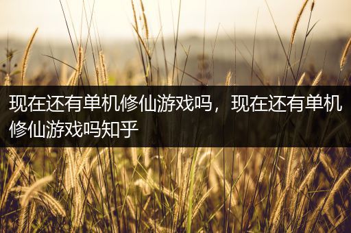 现在还有单机修仙游戏吗，现在还有单机修仙游戏吗知乎