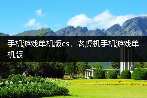 手机游戏单机版cs，老虎机手机游戏单机版