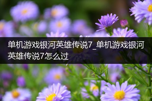 单机游戏银河英雄传说7_单机游戏银河英雄传说7怎么过