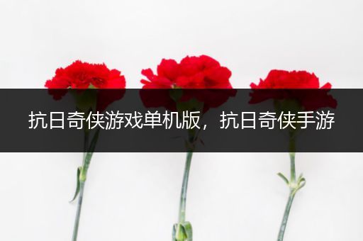 抗日奇侠游戏单机版，抗日奇侠手游