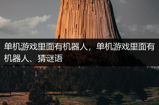 单机游戏里面有机器人，单机游戏里面有机器人、猜谜语