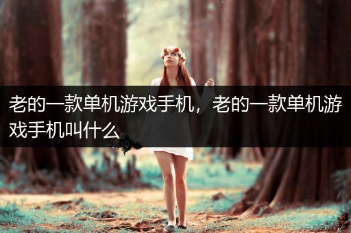 老的一款单机游戏手机，老的一款单机游戏手机叫什么