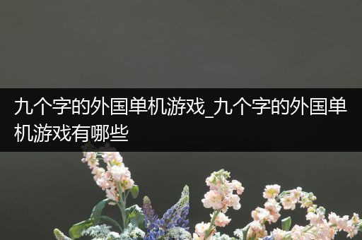 九个字的外国单机游戏_九个字的外国单机游戏有哪些