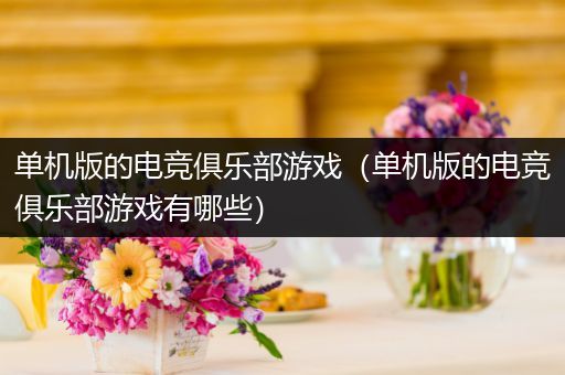 单机版的电竞俱乐部游戏（单机版的电竞俱乐部游戏有哪些）
