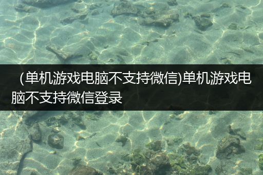 （单机游戏电脑不支持微信)单机游戏电脑不支持微信登录