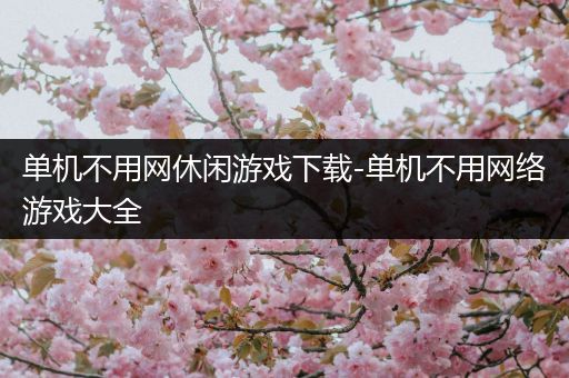 单机不用网休闲游戏下载-单机不用网络游戏大全