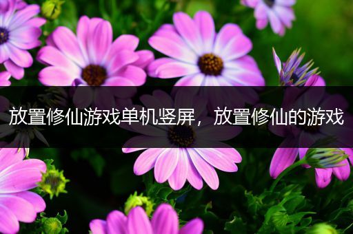 放置修仙游戏单机竖屏，放置修仙的游戏