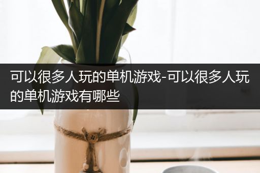 可以很多人玩的单机游戏-可以很多人玩的单机游戏有哪些