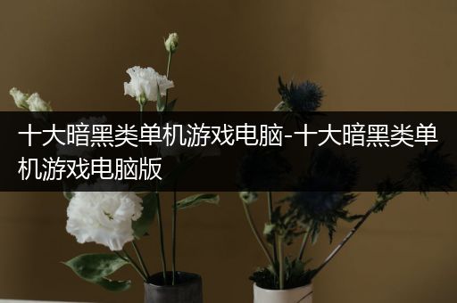 十大暗黑类单机游戏电脑-十大暗黑类单机游戏电脑版