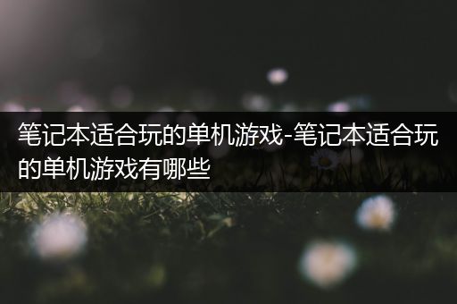 笔记本适合玩的单机游戏-笔记本适合玩的单机游戏有哪些