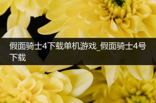 假面骑士4下载单机游戏_假面骑士4号下载