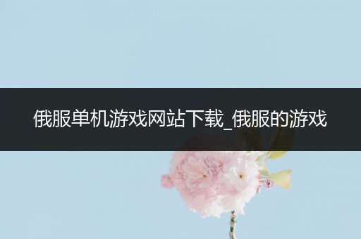 俄服单机游戏网站下载_俄服的游戏