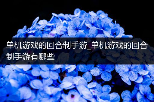 单机游戏的回合制手游_单机游戏的回合制手游有哪些
