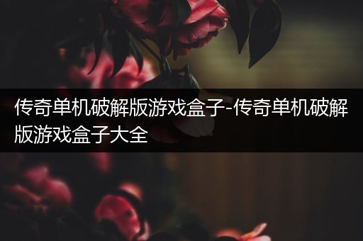 传奇单机破解版游戏盒子-传奇单机破解版游戏盒子大全