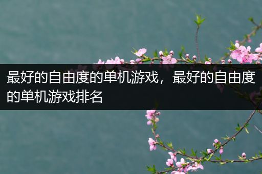 最好的自由度的单机游戏，最好的自由度的单机游戏排名