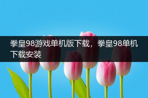 拳皇98游戏单机版下载，拳皇98单机下载安装