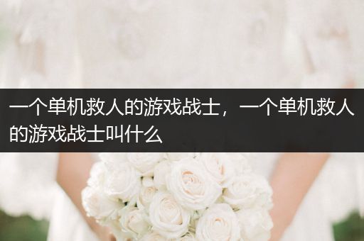 一个单机救人的游戏战士，一个单机救人的游戏战士叫什么
