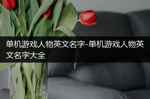 单机游戏人物英文名字-单机游戏人物英文名字大全