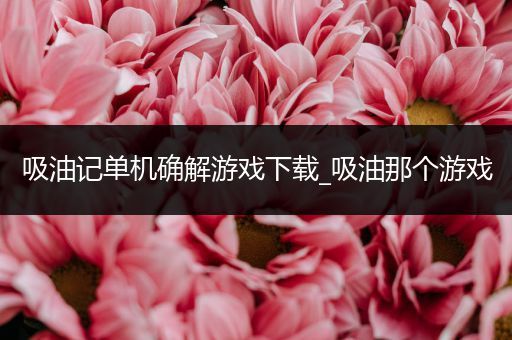 吸油记单机确解游戏下载_吸油那个游戏