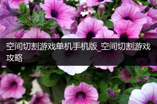 空间切割游戏单机手机版_空间切割游戏攻略