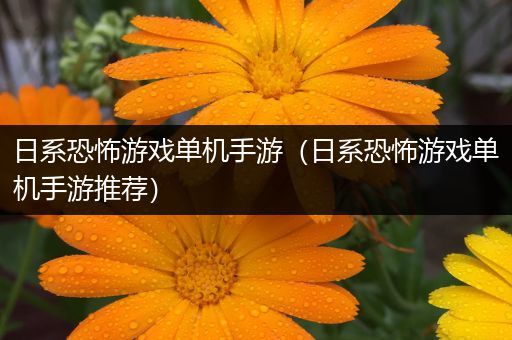 日系恐怖游戏单机手游（日系恐怖游戏单机手游推荐）