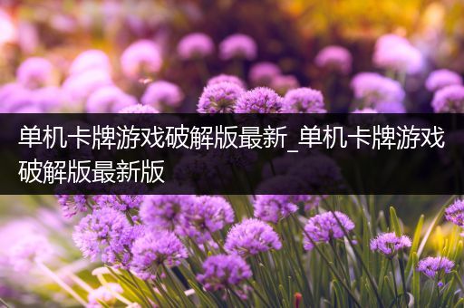 单机卡牌游戏破解版最新_单机卡牌游戏破解版最新版